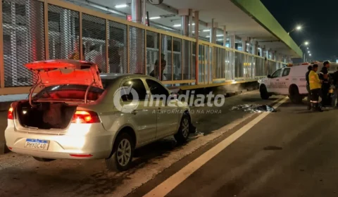 VEJA AS IMAGENS: mulher morre atropelada ao tentar atravessar avenida em Manaus