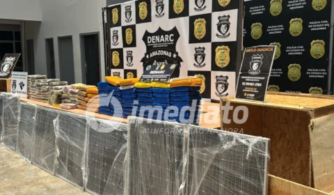 Droga avaliada em R$ 3 milhões é encontrada escondida em carga de placas solares em Manaus