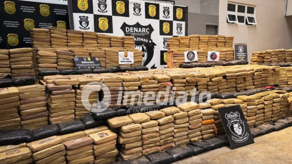 Carga milionária de maconha colombiana é descoberta em sítio às margens do rio Negro