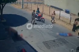 IMAGENS CHOCANTES: filho ataca o próprio pai com faca e acaba baleado por policial militar