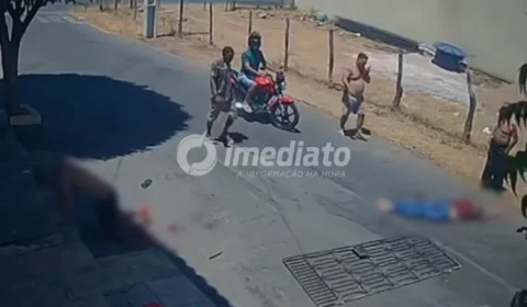IMAGENS CHOCANTES: filho ataca o próprio pai com faca e acaba baleado por policial militar