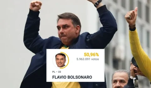 Flávio Bolsonaro segue na frente e mantém liderança na apuração das eleições