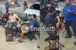 VEJA VÍDEO: Homem leva cadeirada durante cobrança de dívida e mata ex-amigo a facadas