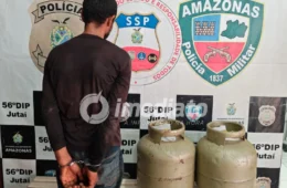 FUGITIVO RECAPTURADO: Foragido pula muralha de delegacia, furta botijões de gás e acaba preso