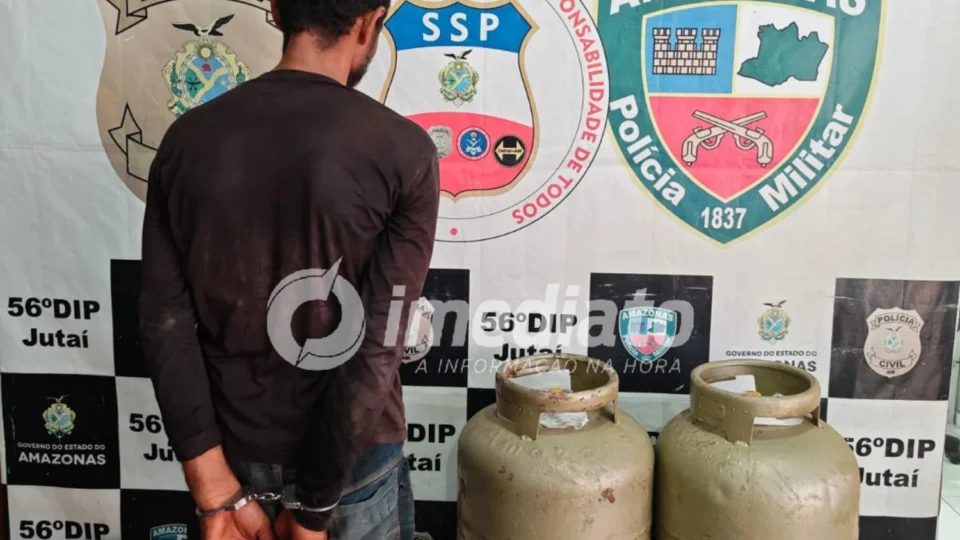 FUGITIVO RECAPTURADO: Foragido pula muralha de delegacia, furta botijões de gás e acaba preso