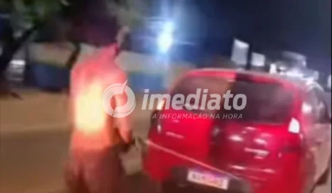 VEJA O VÍDEO | Suspeito de furtos é amarrado e arrastado por carro até o 5º DP