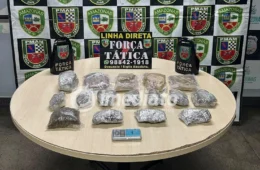 ESCAPOU, MAS DEIXOU O PREJUÍZO: Homem pula muro e deixa 6,5 kg de drogas escondidos em meio à areia em Manaus