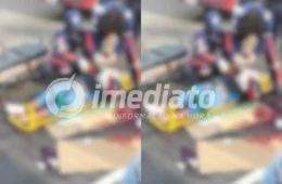 VEJA VÍDEO: Pedestre é arremessado após ser atropelado por carro na Constantino Nery