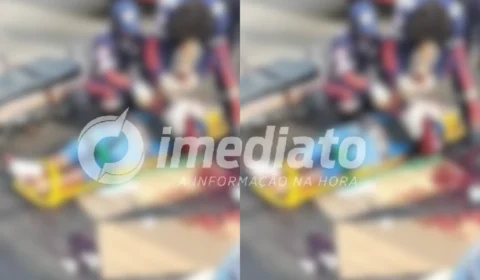 VEJA VÍDEO: Pedestre é arremessado após ser atropelado por carro na Constantino Nery