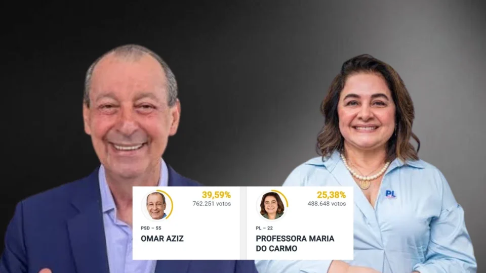 Omar Aziz e Maria do Carmo vão disputar o segundo turno pelo Governo do Amazonas