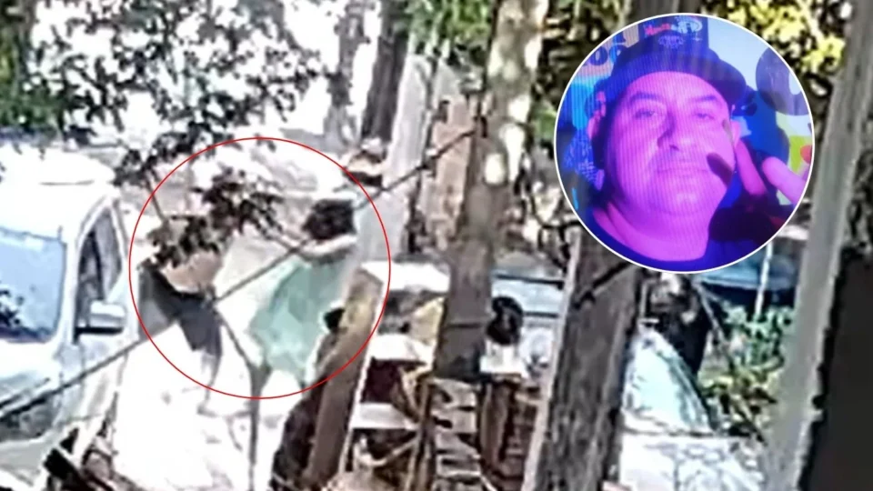 Cenas de violência: homem empurra a própria mãe e avança contra ela com facão