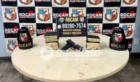 Casa abandonada é cercada após denúncia de drogas e termina com tiros e arma apreendida em Manaus