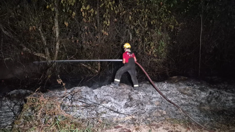 Incêndio atinge área de mata na avenida das Torres e mobiliza Bombeiros em Manaus