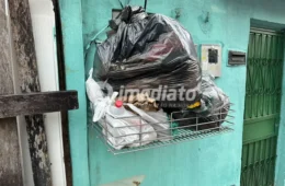 Lixeira lotada e lixo espalhado: moradores cobram solução da Prefeitura de Manaus