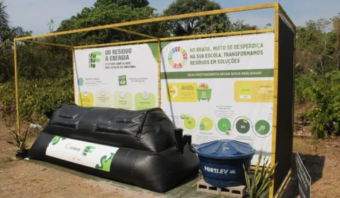 Escolas do Amazonas recebem biodigestores que transformam restos de alimentos em energia