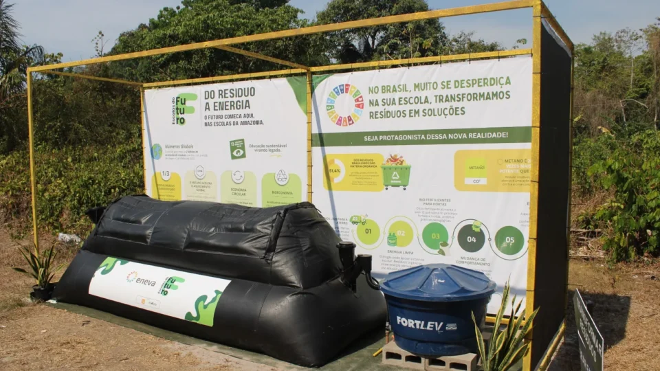 Escolas do Amazonas recebem biodigestores que transformam restos de alimentos em energia