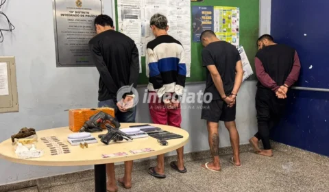 Assalto a residência termina com quatro suspeitos presos pela Rocam