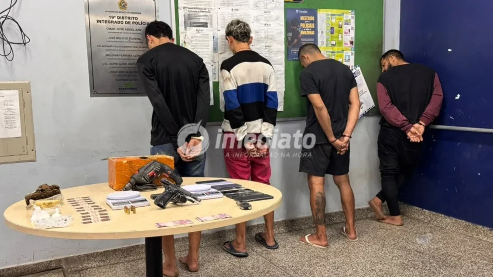 Assalto a residência termina com quatro suspeitos presos pela Rocam