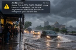 ALERTA SEVERO: Chuva intensa coloca Manaus em risco de alagamentos e enxurradas