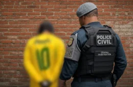 Homem rouba motocicleta, foge da polícia e acaba preso após cair durante perseguição