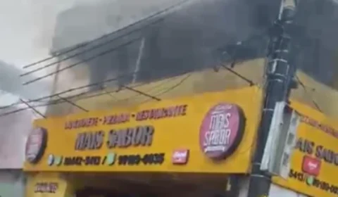 VEJA VÍDEO: Incêndio atinge restaurante no bairro Betânia, em Manaus
